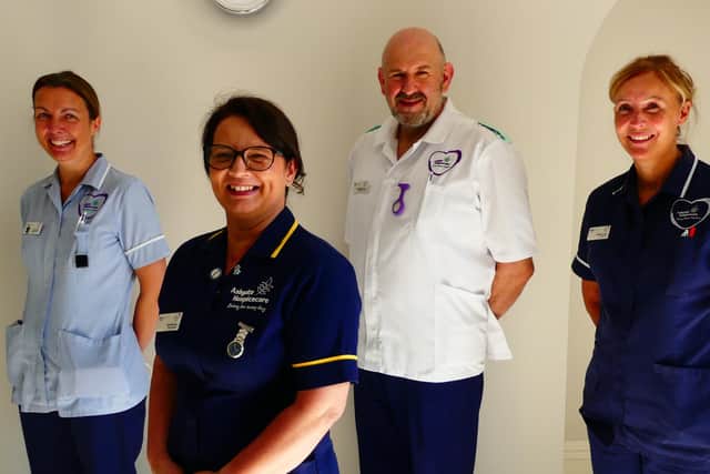 Members of the inpatient unit team at Ashgate Hospice.