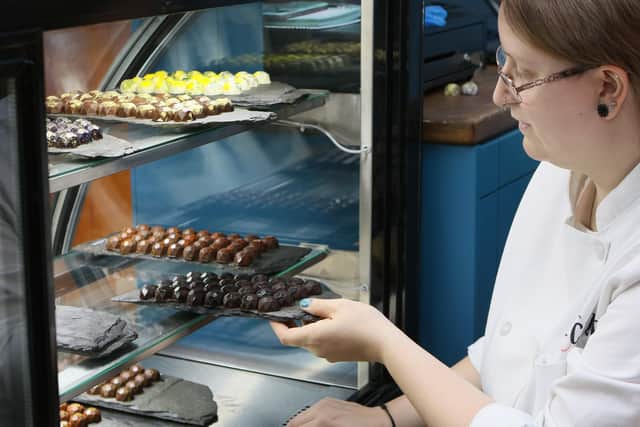Hot Chocolatier owner Leanne Brocklehurst. Pic Jason Chadwick