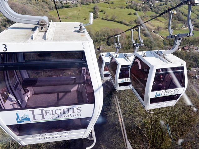 If you’re looking for great views over the countryside, head to the cable cars at the Heights of Abraham in Matlock Bath.
