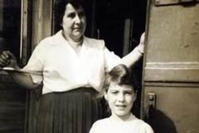 Monica at the age of 10 with her mum Maria on a journey to Germany to visit Maria's sister.