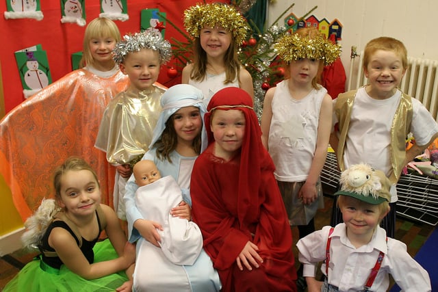 Shining stars in Bakewell Infant School's  nativity play in 2008.