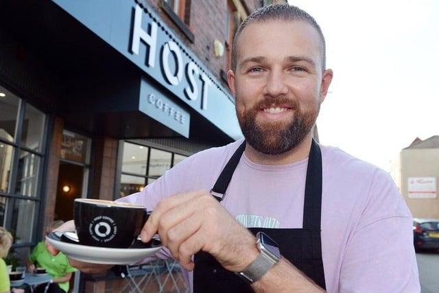 Christian O'Connell launched Host Coffee shop on Market Street, Clay Cross, in September 2021. The business sells latte, panini sandwiches, homemade soup, granola bowls, fresh fruit and yoghurts.