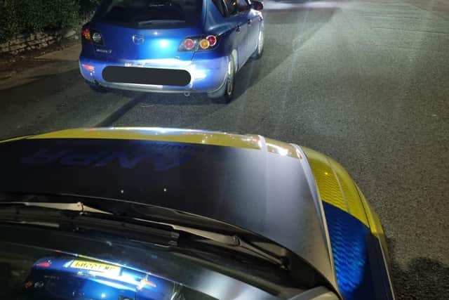 Derbyshire RPU stopped the uninsured and unlicenced motorist on the A619 in Staveley (picture: Derbyshire RPU)