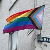 Prior to the annual Chesterfield Pride event taking place on July 24 at Stand Road Park, the flags, which are adorned with a spectrum of colours symbolic of LGBT+ communities, have been put up in and around the market.