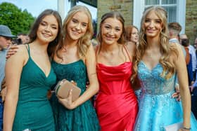Evie, Hayley, Rebecca and Natasha at Tupton Hall School Prom