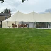 The wedding venue has been granted permission for a marquee for up to 120 guests on its grounds