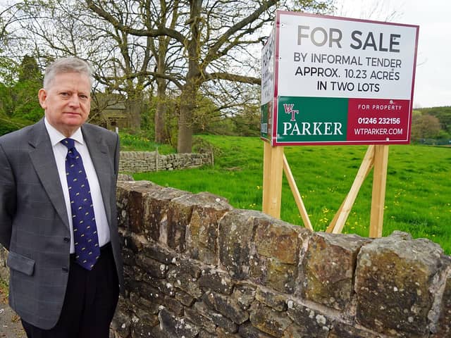 Coun Martin Thacker says villagers have tried their best to prevent development on this land next to Hipper Hall in Holymoorside.
