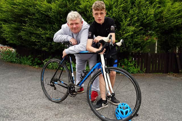 Proud dad Ian, pictured, will accompany Kian in the cycling challenge to Fuerteventura