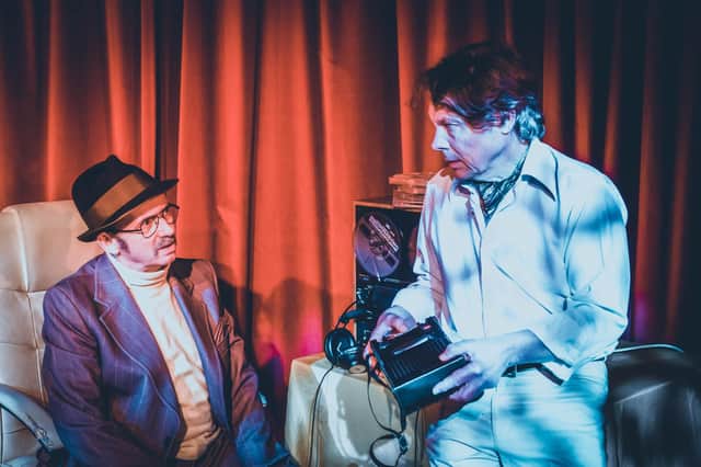 David Gilbrook, left, and John Goodrum star in Who Killed 'Agatha' Christie? at Chesterfield's Pomegranate Theatre from April 19 to 23, 2022.