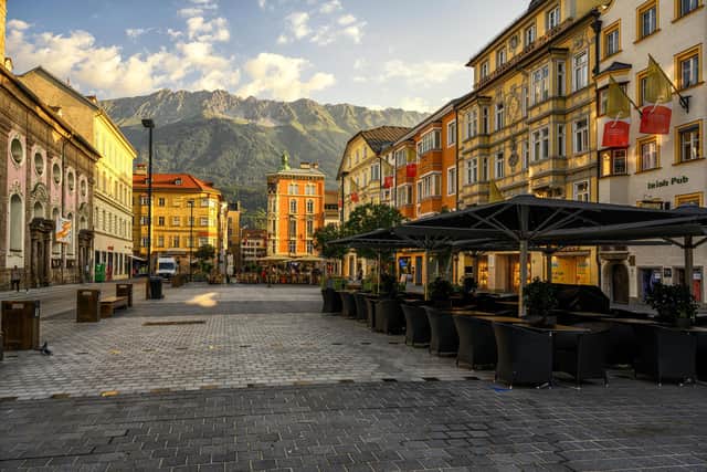 Maria Theresien Straße Pedestrian Zone. Picture courtesy of Innsbruck Tourismus  Markus Mair.j