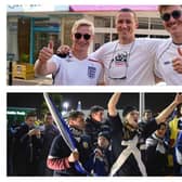 England and Scotland meet this week in the Euros. Photos: Hugh Hastings/Jeff J Mitchell/Getty Images