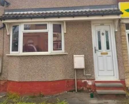 Another end terraced house with three bedrooms, this one has an approximate market value of £90,000.