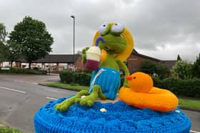 The new summer-themed postbox topper in Walton, Chesterfield. Photo: Derbyshire Times