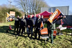 Workers at Heath Ambulance station have joined nationwide strikes as NHS is holding the biggest industrial action ever.