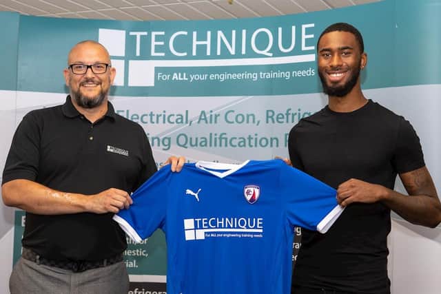 Milan Butterfield, pictured right, has joined Chesterfield from Kidderminster Harriers. Picture by Tina Jenner.