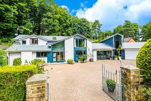 This seven bedroom "one of a kind" located on a private road it has a heated indoor pool. Marketed by Whitehorne Independent Estate Agents, 0114 446 9174.