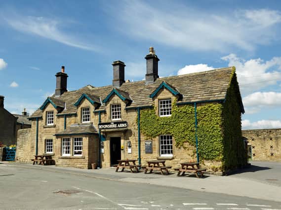 The 300-year-old Devonshire Arms at Pilsley is renowned for its traditional seasonal menus.