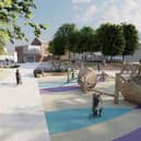 Pictured Is Chesterfield Borough Council's Proposed New Look Staveley Town Centre Design Under Its Staveley 21 Project