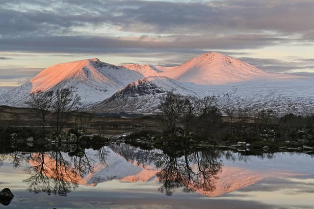 A wintry Glen Coe.