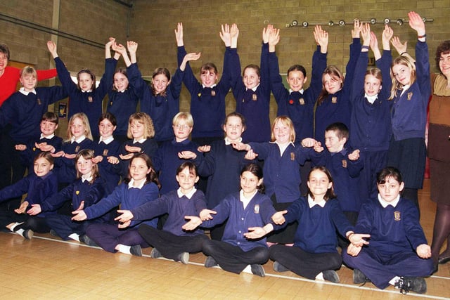 Year six pupils from Intake School Drama Club who went on to perform at the Harrogate 2000 festival.