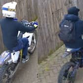 Officers released an image of motorcyclists they would like to speak to regarding the manner of driving in Leabrooks.