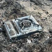 This camping stove was found at the seat of the fire and is thought to have started the blaze