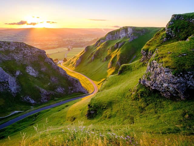 Derbyshire has some stunning scenic drives, like this road through Winnat's Pass - but how far can you travel now restrictions are easing?