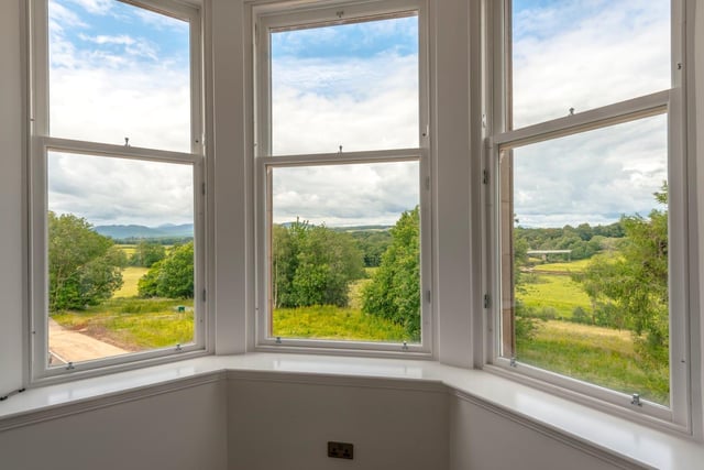 New owners can enjoy views of the estate from the bay windows.