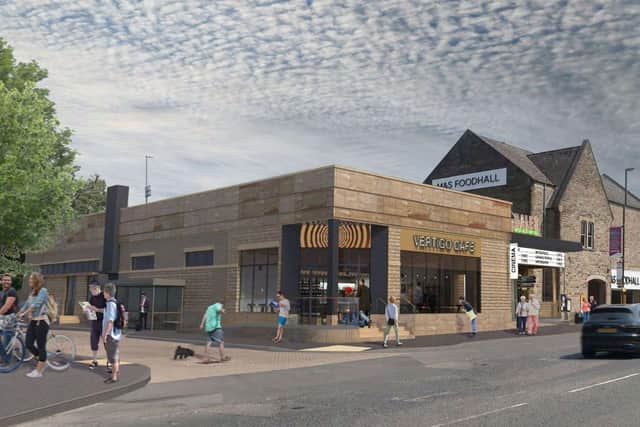 Designs submitted with the application show the restaurant and café being called “Vertigo Café” and the cinema being called “Dales Matlock Cinema”, however the exact details are to be worked out by the private operator of the businesses.