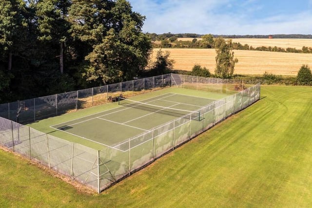 Is there a prettier place than Morley Hall to play a game of tennis in Derbyshire?