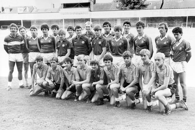 Chesterfield Football Club report back for training on 14 July 1984.