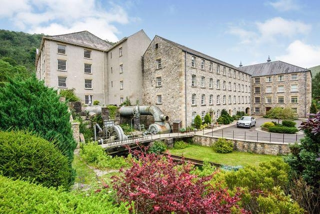 This "luxury" one bedroom flat is in a historic former Arkwright's mill building. Marketed by Bagshaws Residential, 01629 347955.