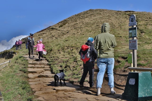 The first route is Castleton to Mam Tor. This walk is moderately difficult, covering open and hill terrain across a 9.10km route.