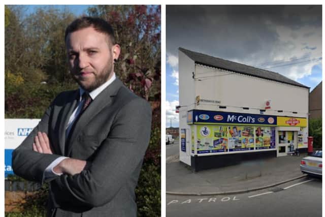 Councillor Ross Shipman has voiced pay concerns ahead of New Tupton's McColl's being rebranded as a Morrisons Daily.