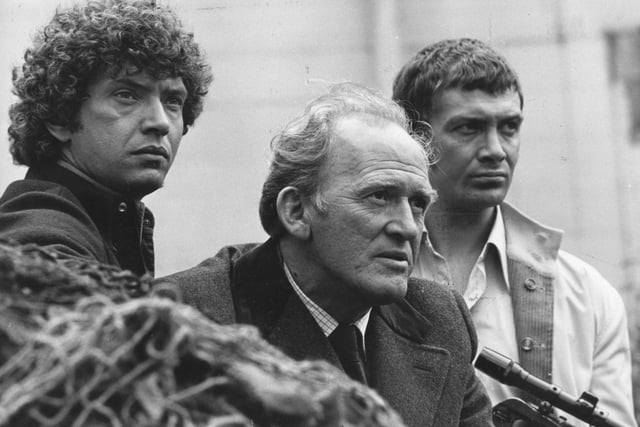 Lewis Collins (pictured right with fellow stars of The Professionals Martin Shaw and Gordon Jackson) made a string of appearances during the 1970-73 Pomegranate season