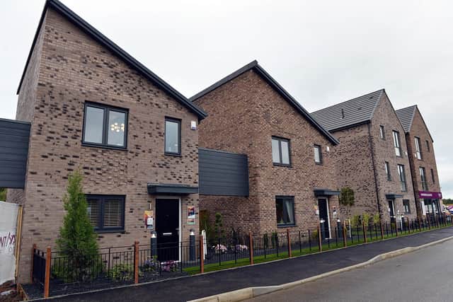 New homes at Waterside development Chesterfield from Avant Homes near the station