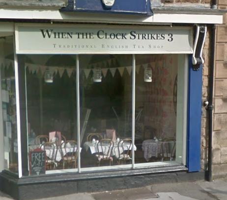 When the Clock Strikes 3, 14 North Parade, Matlock Bath, DE4 3NS. Rating: 4.6/5 (based on 147 Google Reviews). "Lovely little tearoom. Enjoyed a huge pot of tea and cake."