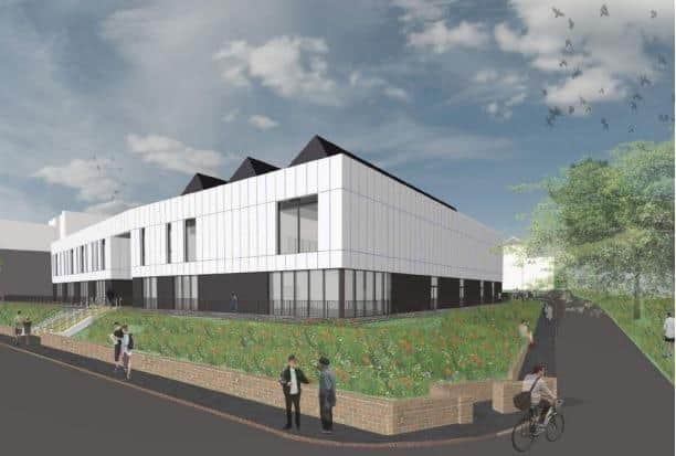 Artist's impression of the proposed new Engineering and Life Sciences Building at Chesterfield College.