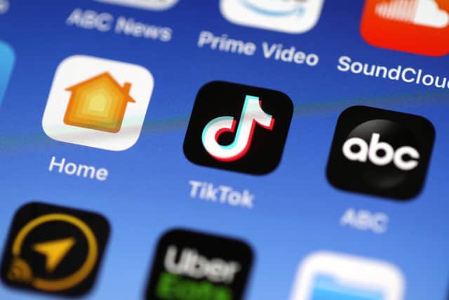 TikTok says it is banning users who upload the video. Photo: Justin Sullivan/Getty Images.