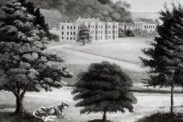 Hassop Hall engraving 1820s