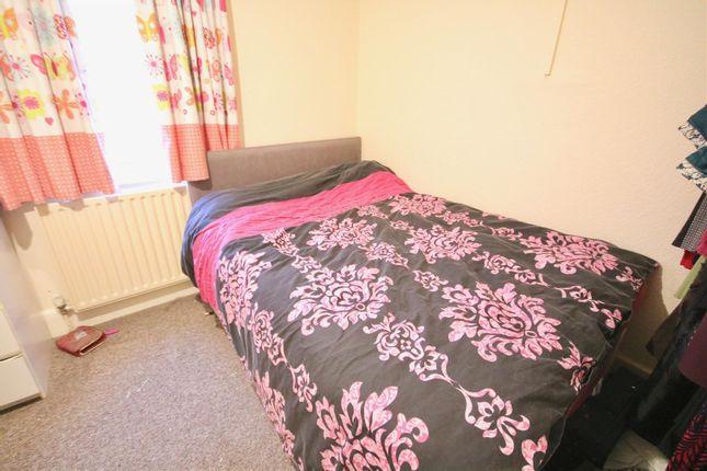 This is one of the bedrooms in the flat.