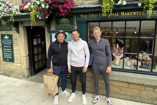 Mark Wright visited Bakewell with his dad and brother for a new BBC show last year, stopping in at the famous Old Original Bakewell Pudding Shop.