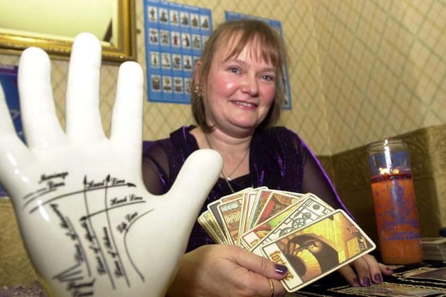 A psychic fayre was held at the Salutation Inn in 2003. Here is psychic medium Lorna Wilkinson.