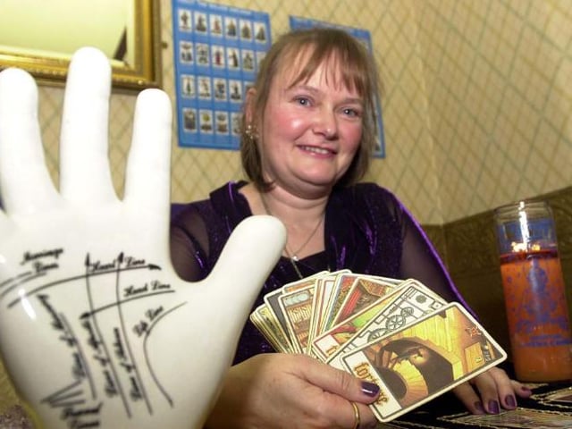 A psychic fayre was held at the Salutation Inn in 2003. Here is psychic medium Lorna Wilkinson.