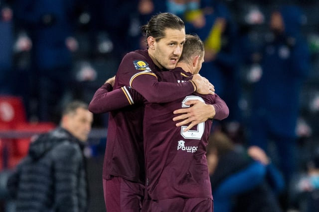 The Austrian played a pivotal role in helping turn the semi-final in Hearts’ favour. Is expected to start either against Inverness or East Fife in the Betfred Cup.