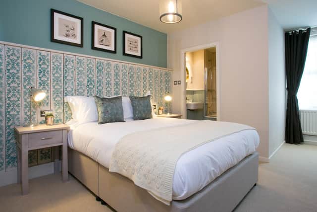 One of The farmhouse's attractive boutique rooms. Image: Farmhouse at Mackworth