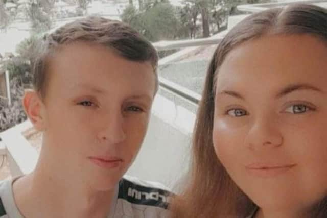 Callum Baker and Lily Tomlinson said they were shocked by what was inside
