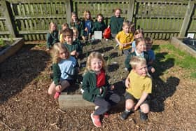 The garden was created thanks to the hard work of parents, staff and pupils as well as support from the local community.