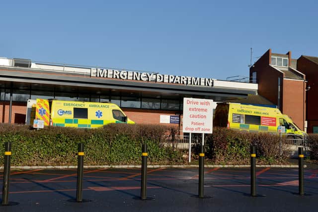 Chesterfield Royal Hospital's emergency department is experiencing a surge of patients.