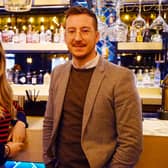 Lucy Bacon, the assistant marketing manager for Casa and Peak Edge Hotel, and Mark Thurman.